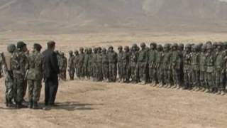Secretary of Defense Robert Gates Visits Training Site in Afghanistan