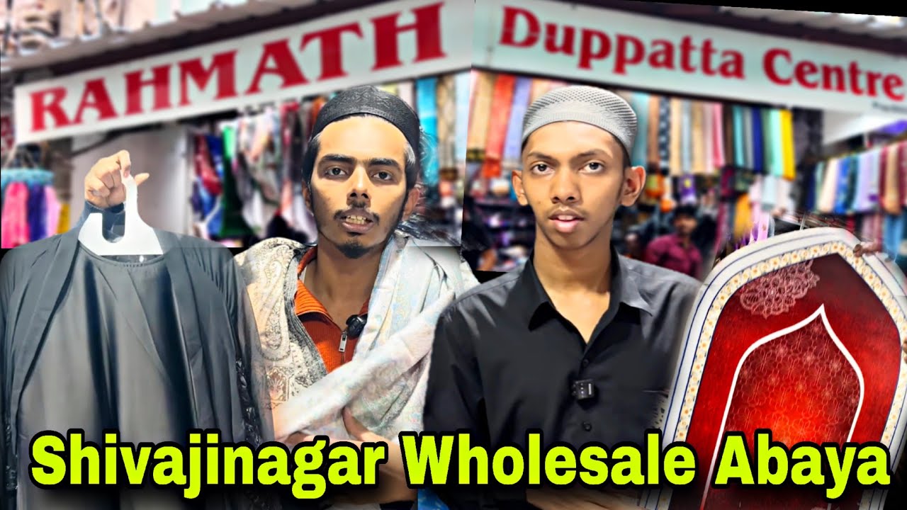 Shivajinagar Wholesale Islamic Wear Market | Abaya Hijab Dupatta Umrah Hajj Accessories | Bangalore