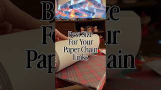 How To Cut Paper Chains to the Perfect Size #paperchain #holidayhacks #holiday #christmasdiy