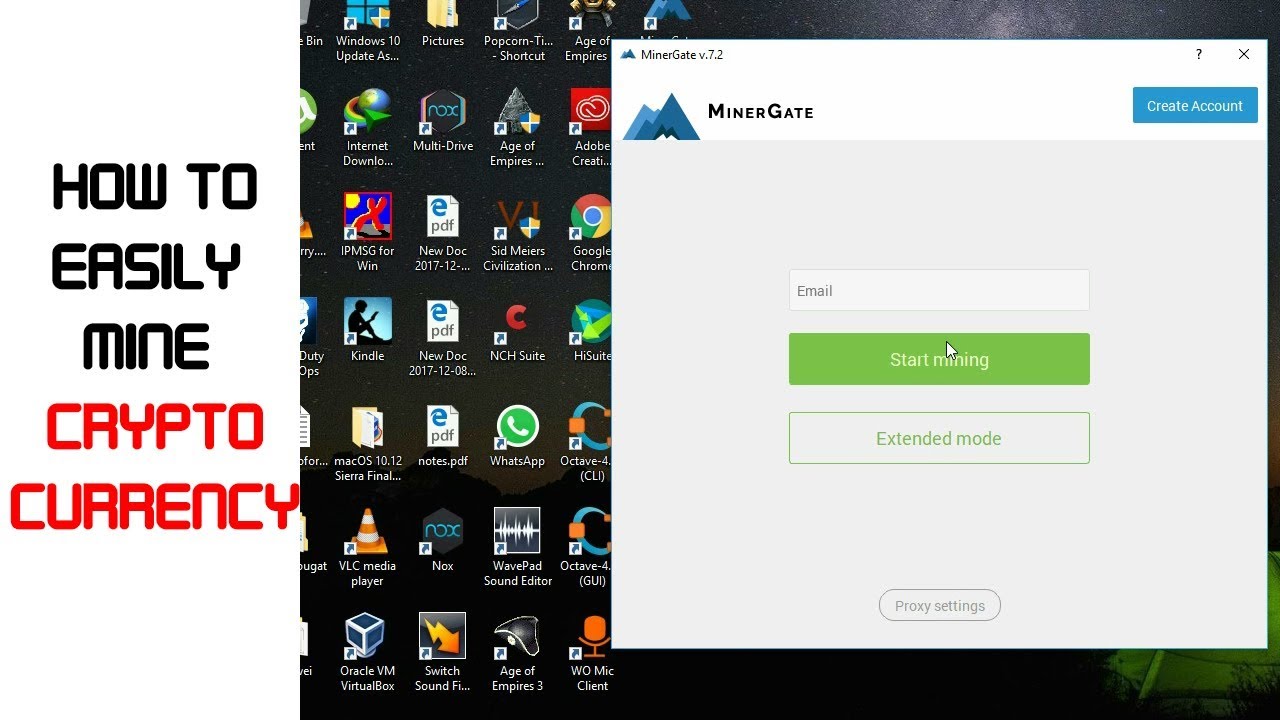 How to set up a computer to mine cryptocurrency bitcoin air