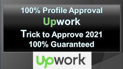 Upwork : How to Approve Upwork Rejected Profile | 100 % Upwork Profile Approval Gauranteed