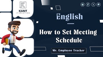 How to set Meeting schedule in Mr. Employee Tracker? (English)