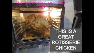 HOW TO MAKE ROTISSERIE CHICKEN IN THE EMERIL LAGASSE AIR FRYER PRO /THE BEST ROTISSERIE CHICKEN