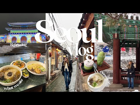 One day in Seoul • sightseeing & food 🍜 Gyeongbokgung Palace, DDP, Ikseon-dong ❄️ snow [Korea vlog]