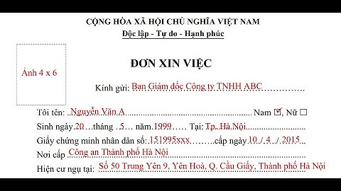 Hướng dẫn viết hồ sơ xin việc làm công nhân năm 2024