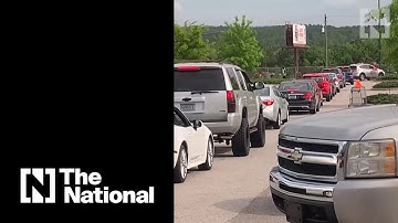 Fights and long queues at US petrol stations as fuel shortage hits