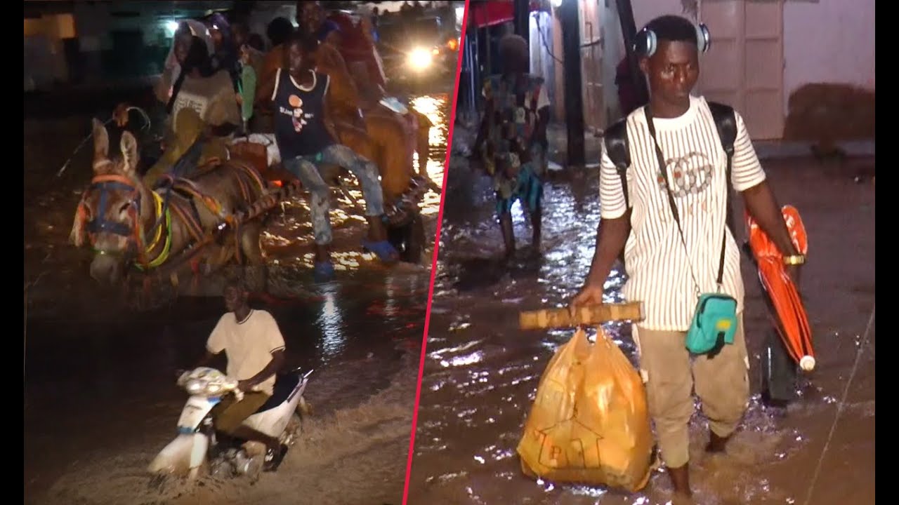 Touba - Après une forte pluie à quelques jours du grand Magal, le décor de la ville religieuse....