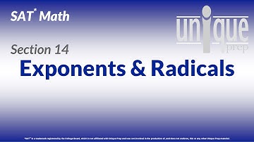 Section 14: Exponents & Radicals