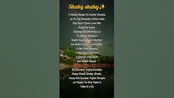 TRY WITH YOUR OWN VOICE🎶- SHAKY SHAKY 💙💙 #trywithyourownvoice #song #songlyrics #singalong