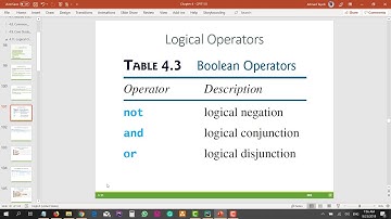 CPIT110 Chapter 4 (#47): 4.11 Logical Operators - Part 1 of 2