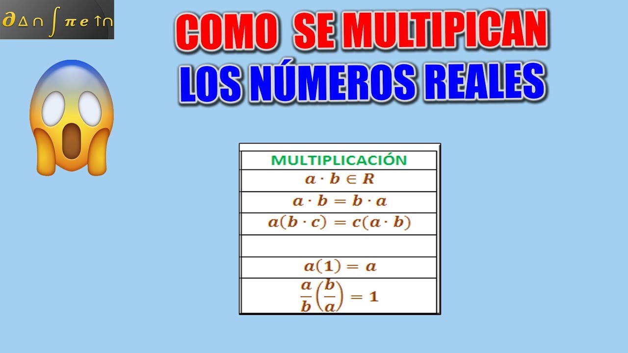 Como se multiplican los numeros reales - YouTube