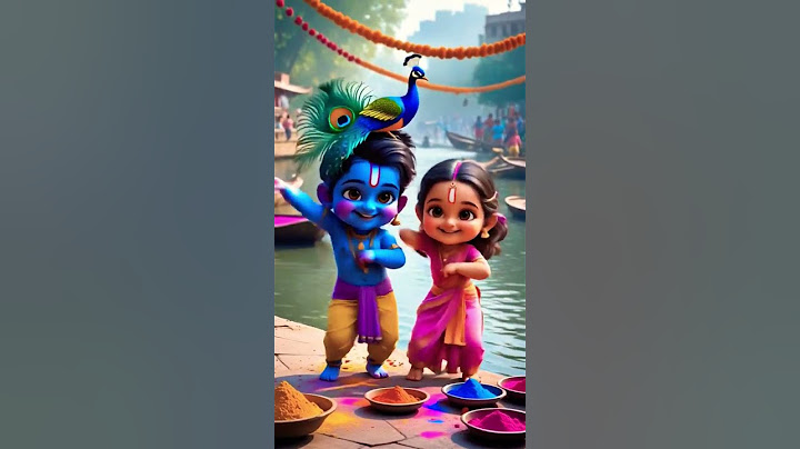 radha krishna at janmashtami #radhakrishna #cartoon