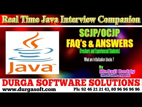 Java Interview Companion|Java | What are Initialization blocks?