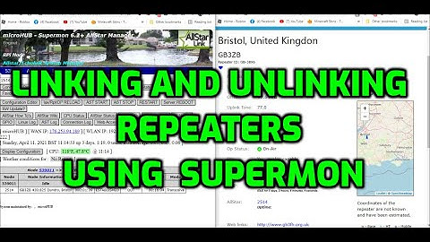 linking and unlinking repeaters using Supermon