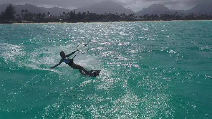Melissa, Kiteboarding At Kailua Bay In Oahu HI. Feb 27 2021.