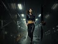 She Runs in the Rain Where No Train Comes 🌧️🏃♀️  Underground Motion #Shorts #viral