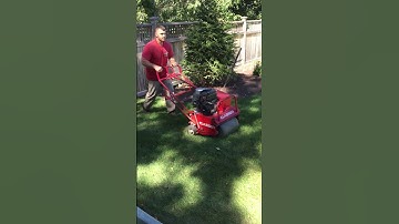 Aerating and Overseed