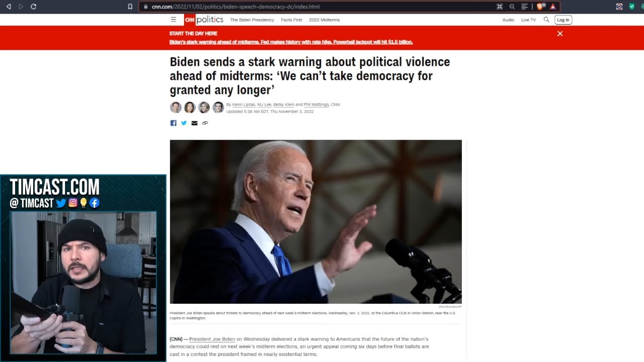 Biden Issues UNHINGED Address Saying If Republicans Win In The Midterms DEMOCRACY IS OVER