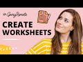 How to Create Worksheets for Your Students (Teachers & Course Creators)
