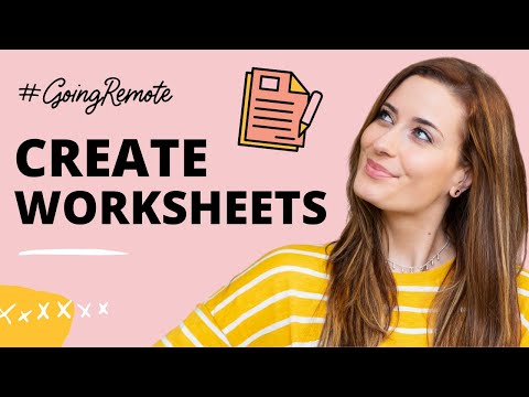 How to Create Worksheets for Your Students (Teachers & Course Creators)