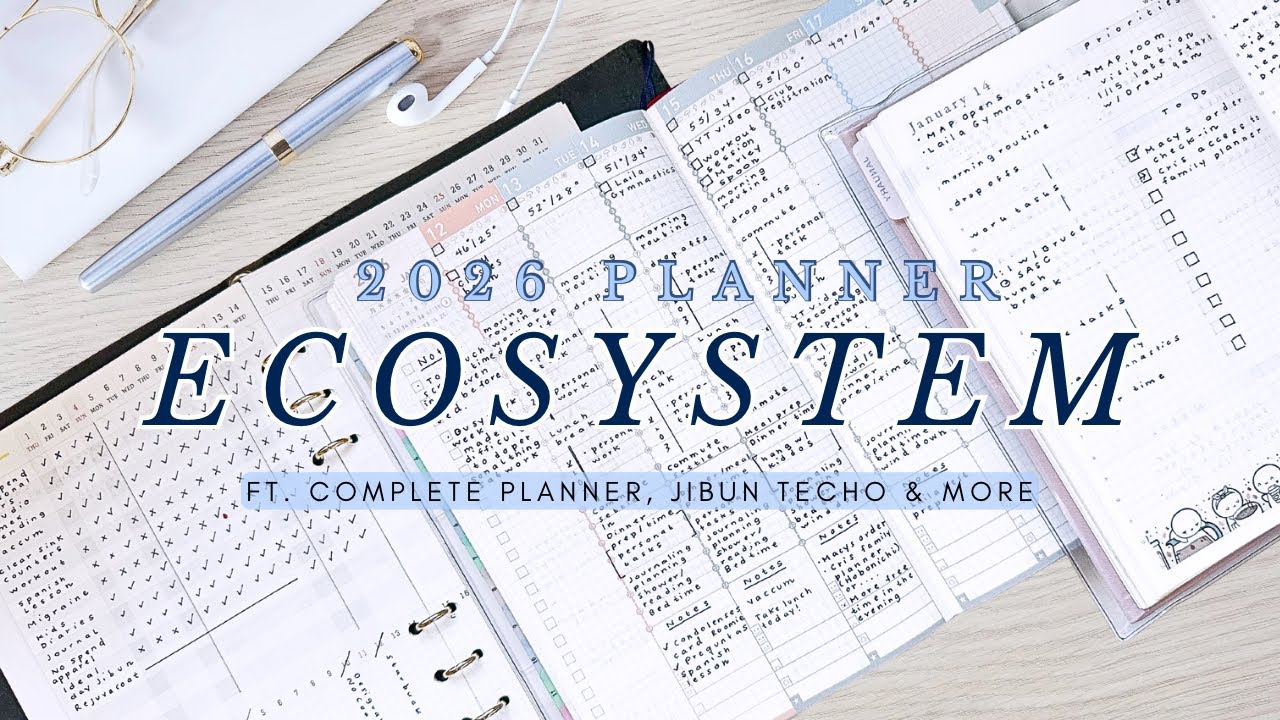 2026 Planner Ecosystem | Functional & Goal Focused ft. Complete Planner, Jibun Techo & More