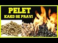 BRIKET OD PILJEVINE - pelet za ogrjev -Kako napraviti. How it is made brikets sawdust pellets.