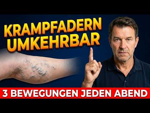 Krampfadern umkehrbar? 3 Bewegungen vor dem Schlafen, die deine Venenklappen entlasten