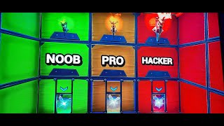 New Noob Vs Pro Vs Hacker Deathrun In Fortnite Creative Code Season 5
