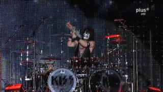 Kiss - Guitar Drum Solo With Bazooka - Rock Am Ring 2010 - Sonic Boom Over Europe Tour