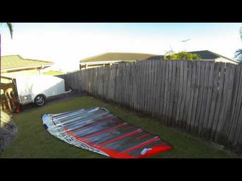 First GoPro Test Rigging Neilpryde EVO5 7.0m