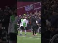 Heated exchange between mohamed salah and jrgen klopp just before west hams equaliser 