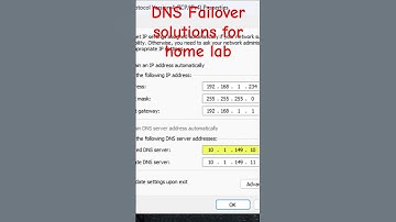 DNS failover solutions for home lab