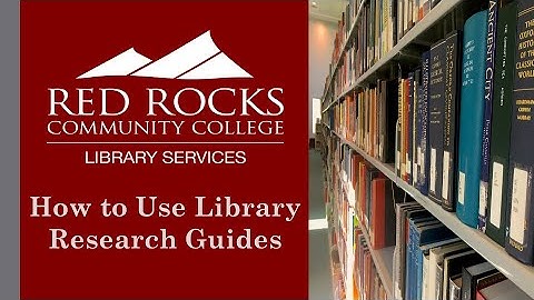 How to Use Library Research Guides