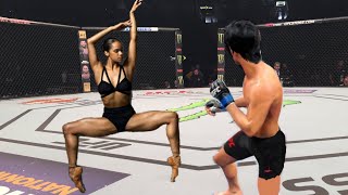 UFC4 Bruce Lee vs Ballerina EA Sports UFC 4