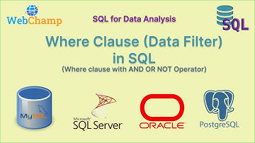 SQL 2: Where Clause (Data Filter) in SQL || AND OR NOT Operators with Where clause