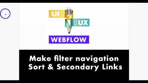 Sort & Filter in Webflow Ep07