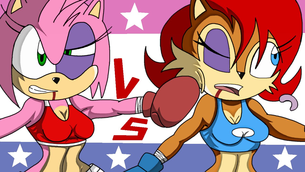 Wtch Me Draw: Amy V.s Sally (Commission)Character(s): Amy Rose V.s Sally Ac...