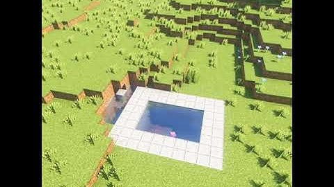 Minecraft swimming pool build tutorial | #minecraft #shorts #gaming