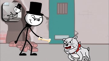 Prison Escape Stickman Adventure  - All Levels Gameplay Android,iOS (Levels 1-4)