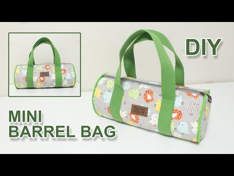 파이핑 원형 가방 만들기 | DIY mini barrel bag | 파이핑 다는 법#소잉타임즈