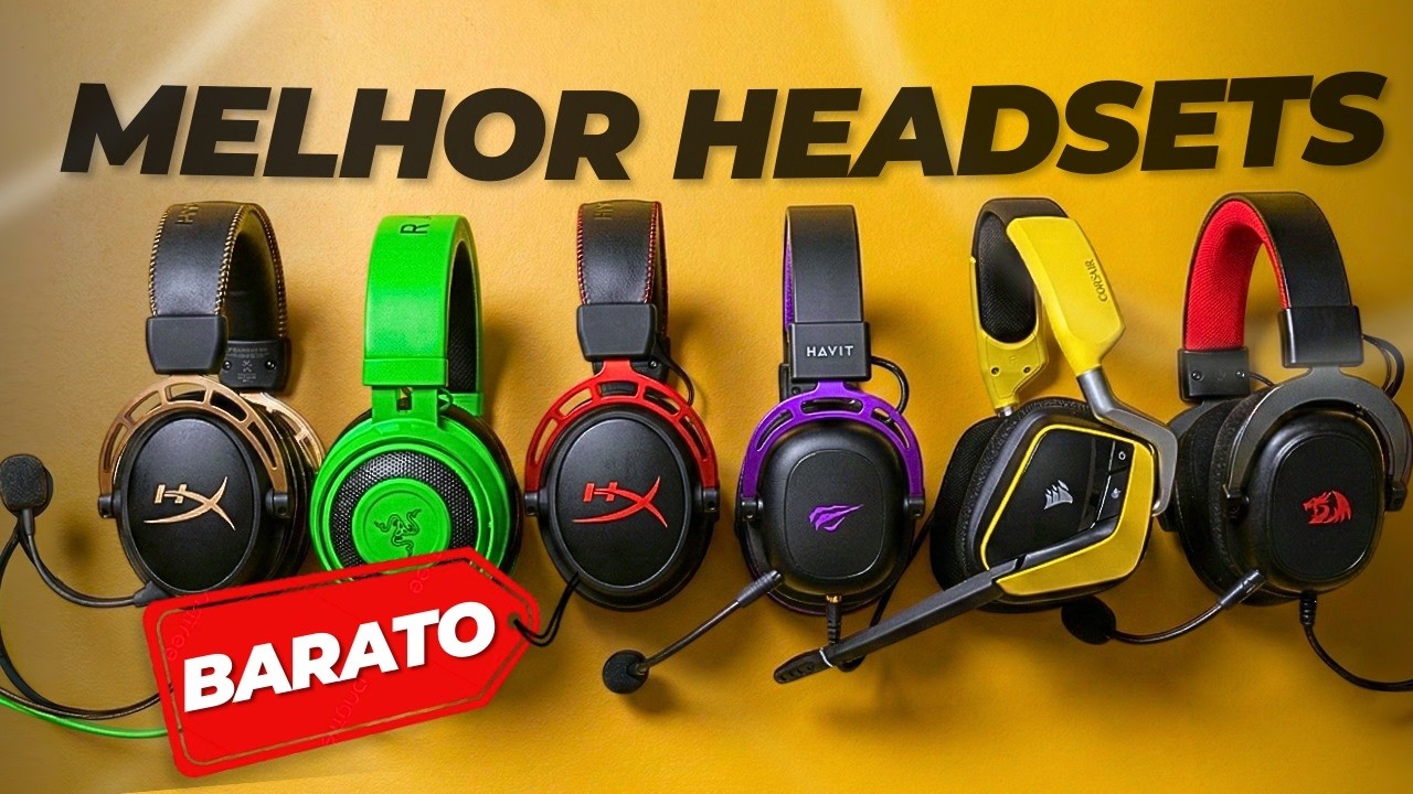 TOP 10 MELHORES Headset Gamer BOM e BARATO Custo-Benefício 2026 (Áudio ...