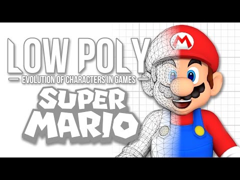 Super Mario - Low Poly (Evolution of Characters in Games) - Episode 1