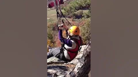 Nancy Redman ziplines
