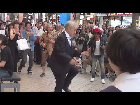 Dr. U's Boogie Woogie Stomp transformed a corner of Sendai, Japan, into a St. Pancras Station piano!