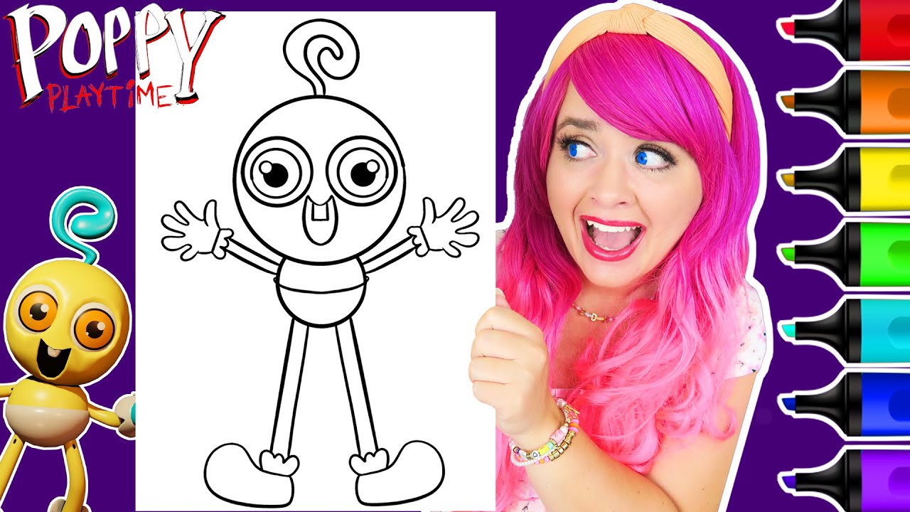 Coloring Baby Long Legs Poppy Playtime Coloring Page | Ohuhu Art ...