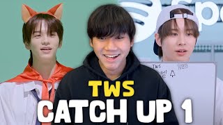[REACTION] TWS CONTENT CATCH UP 1 // Relay Dance + Studio Choom + Spotify ON!