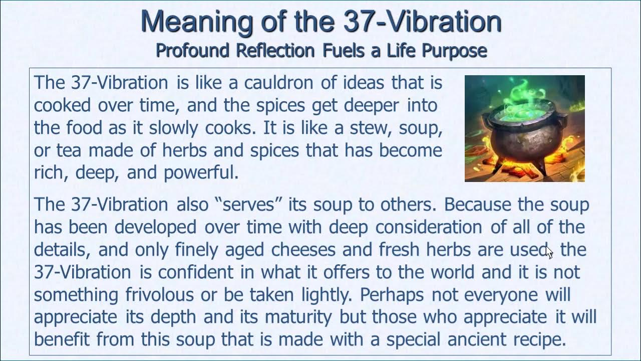 Meaning of 37Vibration YouTube