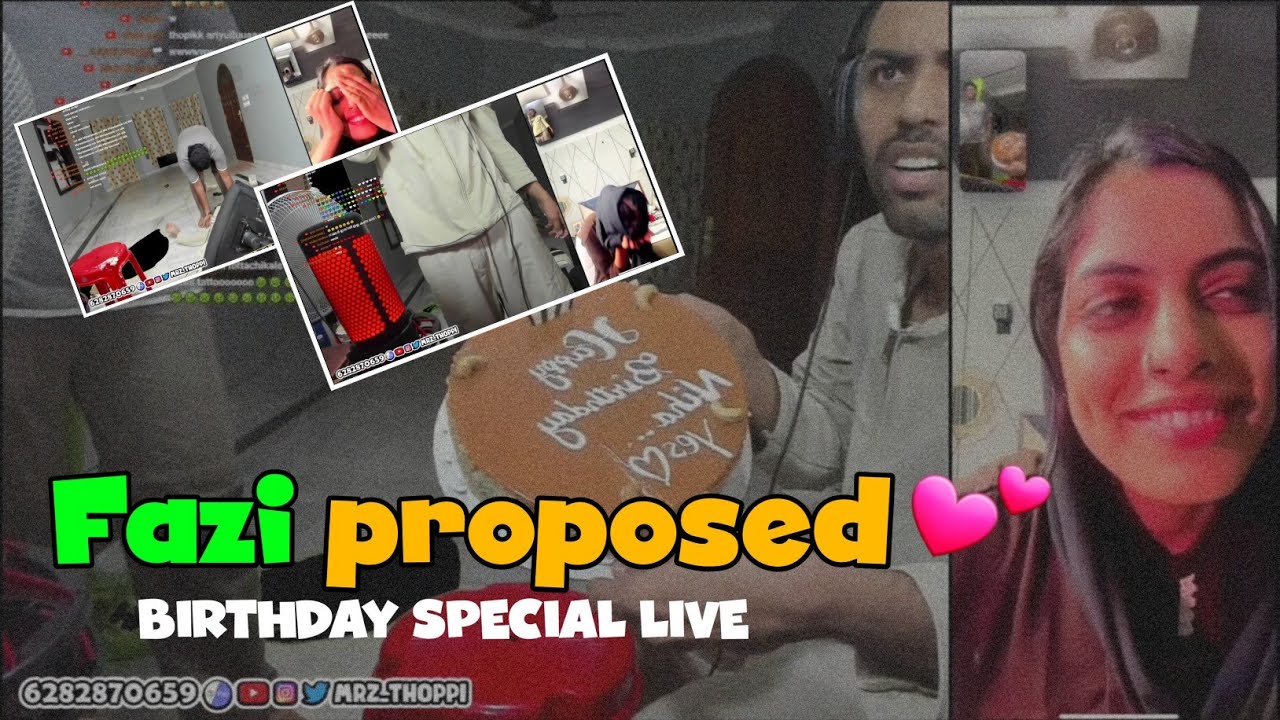 Fazi proposed thoppi 🥹💕 | mrz thoppi | Thoppi live | thoppi - YouTube