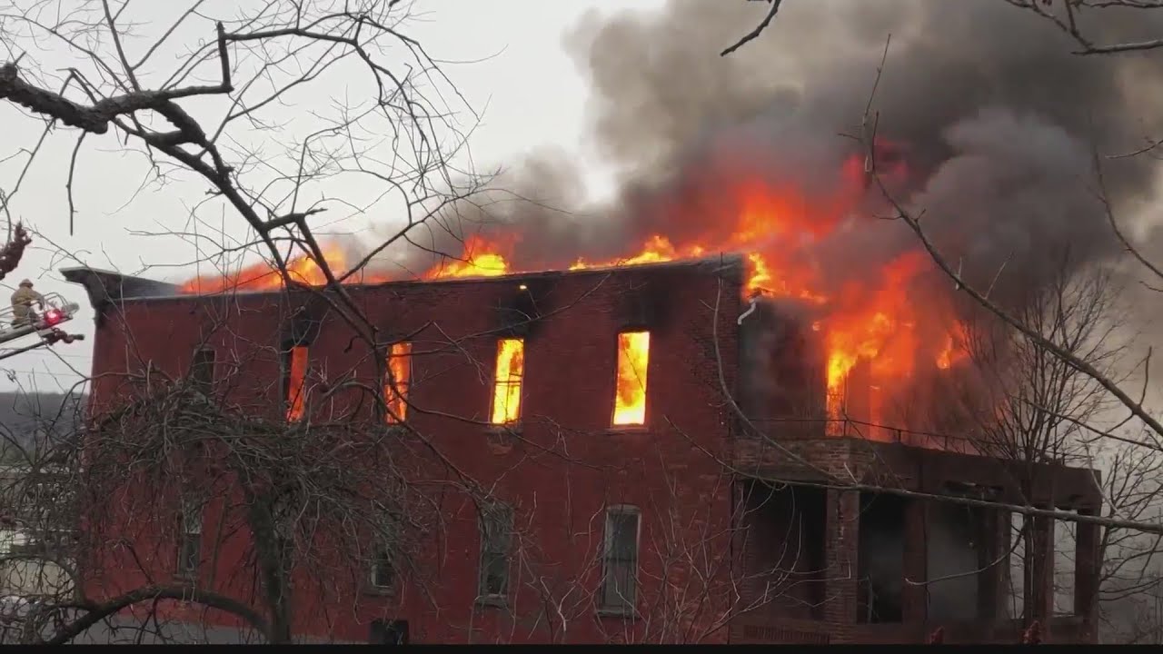 Historic building blaze  in Elk County