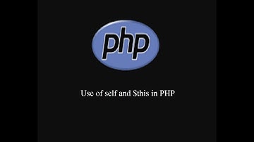 Use of self or $this in PHP